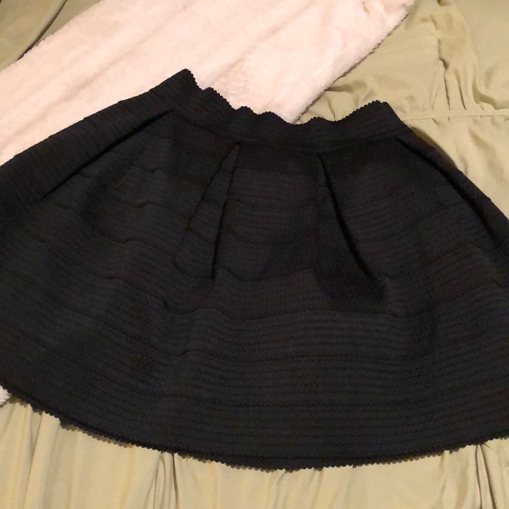 Black Pleated Skirt